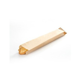 BOLSA PAPEL KRAFT BAGUETTE 10X4X39 P.100