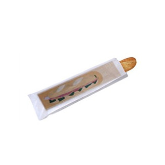 BOLSA PAPEL BLANCA BAGUETTE 30X9X5 P.100