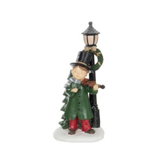 FIGURA NIÑO LINTERNA RESINA