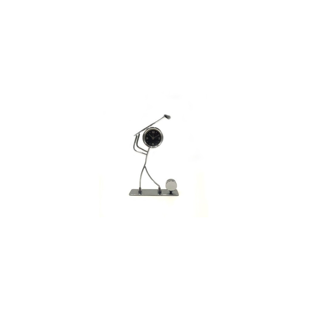 RELOJ SOBREMESA METAL GOLFISTA 13X20 CM