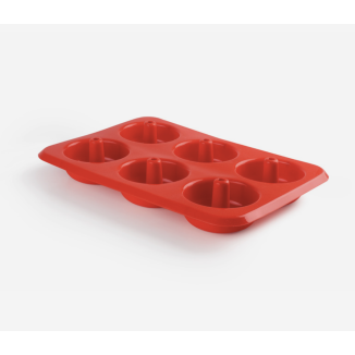 MOLDE DONUTS 6 CAVIDADES 8 CM