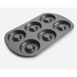 MOLDE DONUTS 6 CAVIDADES 8 CM