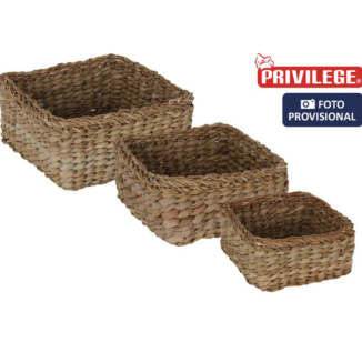 CESTA MIMBRE CUADRADA PRIVILEGE SET 3