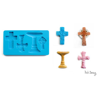 MOLDE CRUCES SILICONA 3D  (IBILI)