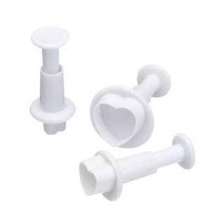 SET 3 CORTADORES CORAZON CON EXPULSOR