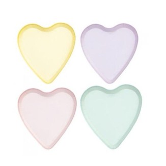 PLATOS CORAZONES CARAMELO 17X18 CM