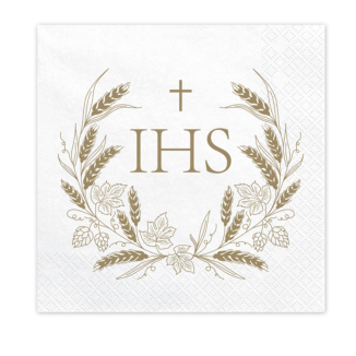 SERVILLETA COMUNION IHS 33X33