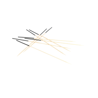 PICKS LARGOS BAMBU NEGRO 23 CM P.100 UD