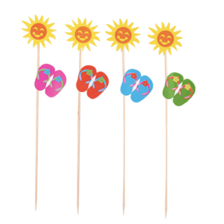 PINCHOS HELADOS GIRASOLES CHANCLAS
