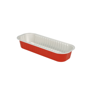BOWL RECTANGULAR ROJO/PLATA 200 ML