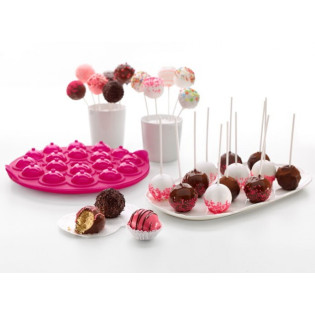 MOLDE DE SILICONA MAGENTE POP CAKE 18 CAVIDADES (LEKUE)