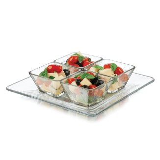 JUEGO APERITIVOS 4 BOWL/PLATO
