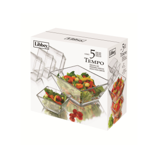 JUEGO DE 5 PIEZAS ENSALADERA TEMPO