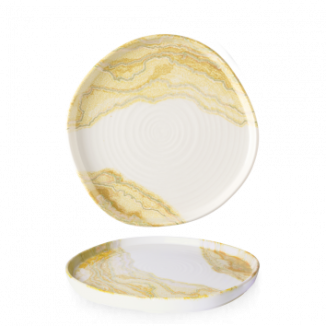 PLATO CON PARED ORGANICO TIDE GOLD 25,5 CM