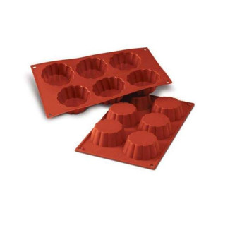MOLDE SILICONA TERRACOTA BRIOCHES (SILIKOMART)