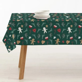 MANTEL VERDE NAVIDEÑO 135 X 295 CM